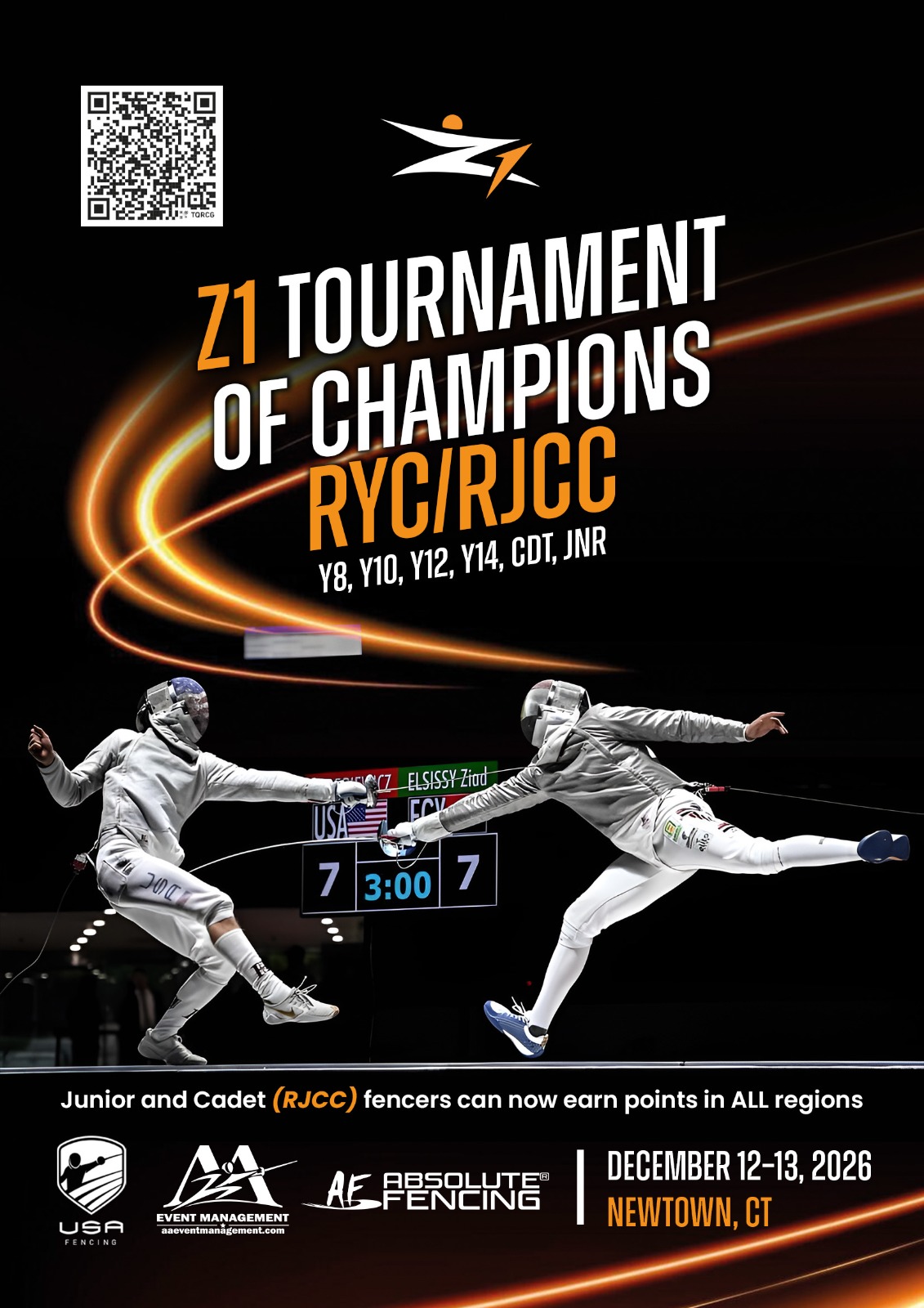 Event poster for Z1 Tournament of Champions RYC/RJCC